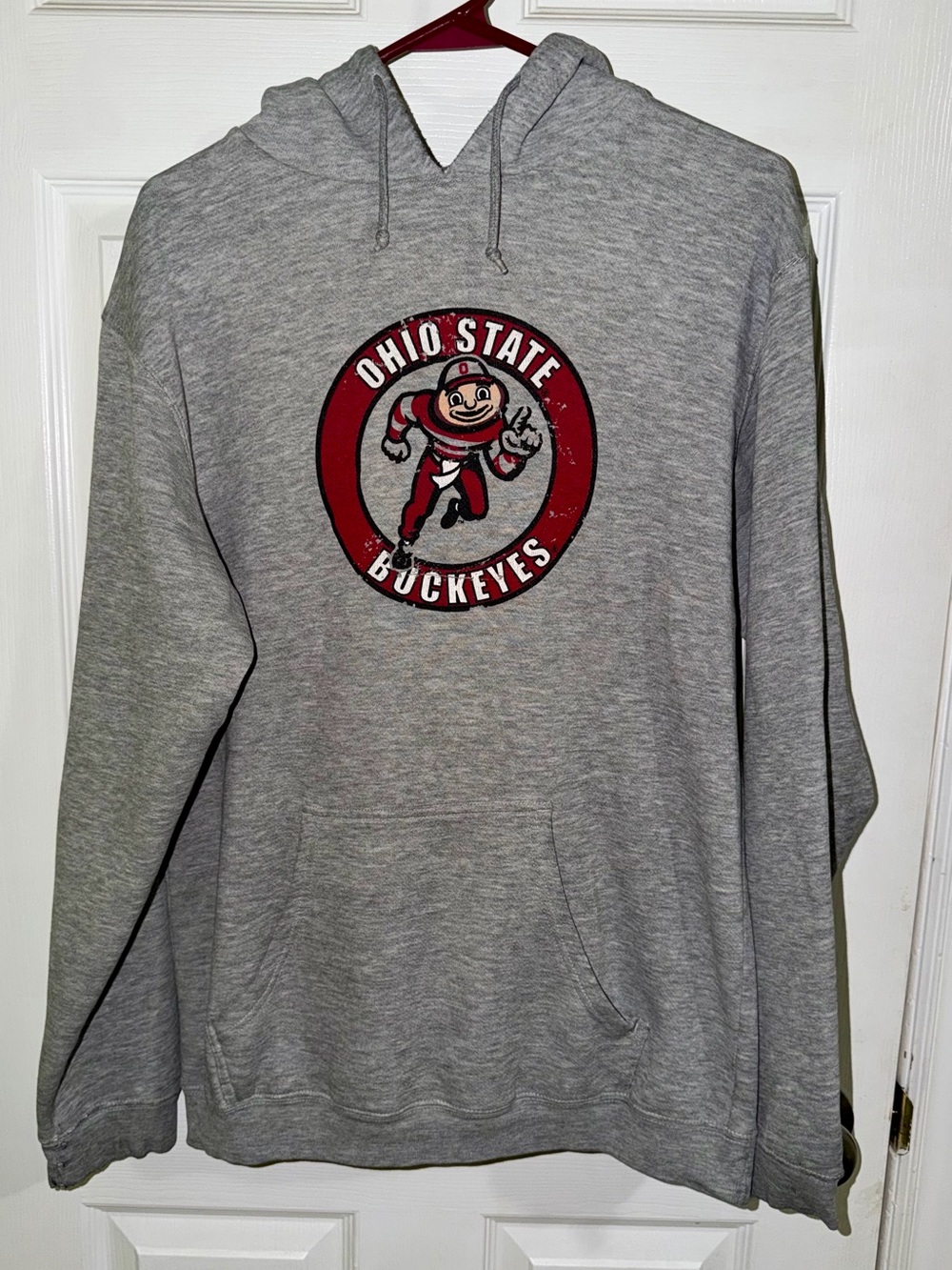 NCAA Ohio State Buckeyes Brutus Hoodie Gray Men’s Medium Graphic KA Inc